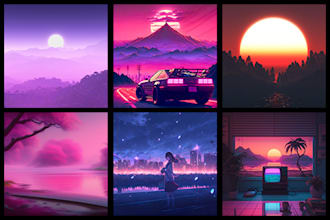 modern album or lofi cover art