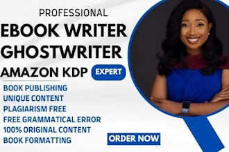 be your ebook writer ghostwriter amazon kdp ebook writing
