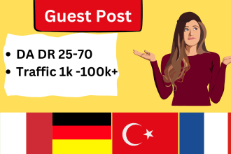 guest post for turkish, french, german and italian backlinks
