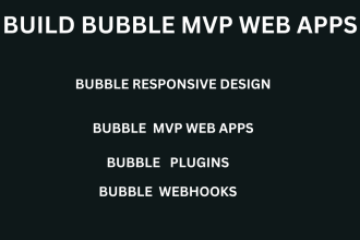 create bubble workflow, plugin, webhooks, api integration, mvp saas, web app mvp