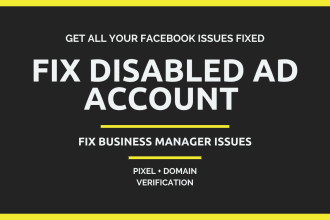 fix your disabled ad account and business manager ad account