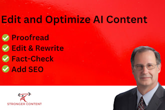proofread, edit, fact check, and add SEO to your ai content