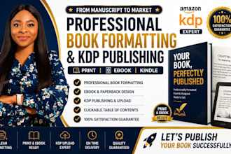 proofread and do kdp book formatting book editing book publishing as book editor