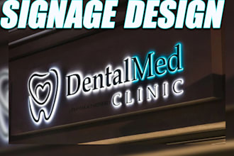 design 3d signage, letters, billboard, banners