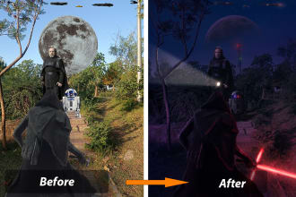blend images and do realistic photo manipulation