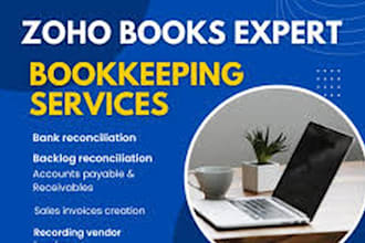 do setup zohobooks migration and bookkeeping on zoho books