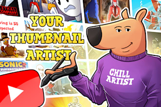 draw cartoon youtube thumbnails