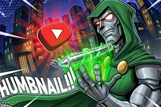 draw cartoon youtube thumbnails