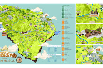 do unique map illustrations or basic location maps