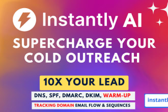 setup cold email marketing and email warmup in instantly ai