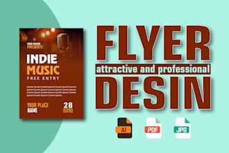 design attractive and professional flyer