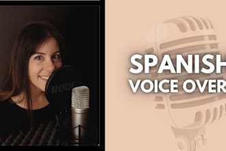 record a professional female spanish voice over