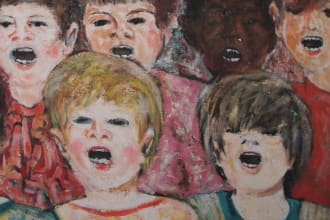 record actual children choir for your song