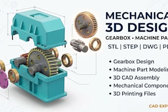 do 3d cad modeling, machine design on autocad