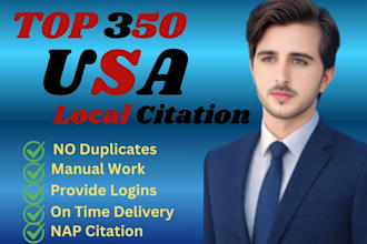 do top usa local citations and USA directory submission