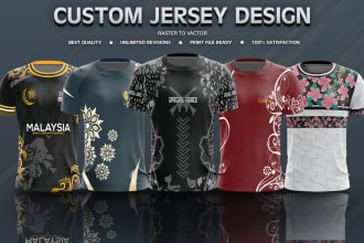 do custom jersey design and sublimation design