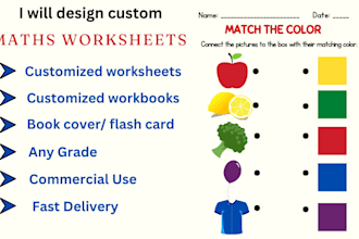 design custom maths worksheets for kids