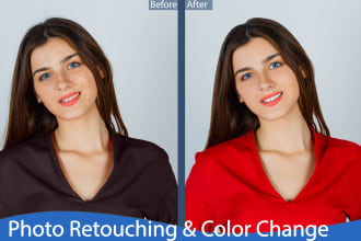 do photo retouching,airbrush,enhance,recolor,color change