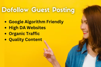 provide guest post on high da guest posting backlinks