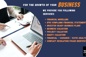 prepare investor ready business valuation report for you