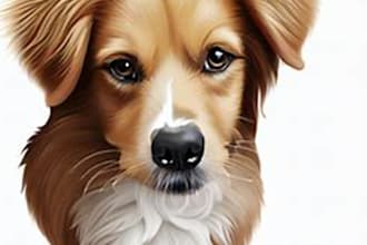 make realistic digital pet portrait of your pet