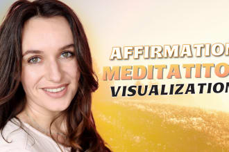 record a guided meditation, affirmation voiceover