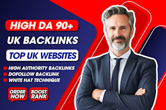 create high authority UK backlinks using white hat seo service