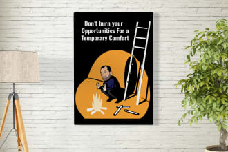 design stunning poster or motivational typography poster