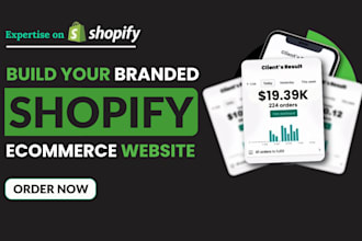 build shopify website, shopify ecommerce website, build shopify store