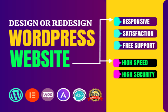 design,redesign,duplicate,edit,copy clone,revamp wordpress website by elementor