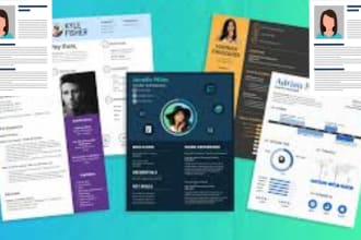 deliver 9 hour make professional resume maker,  tech cv writing services design