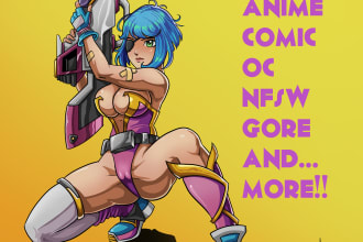 draw in anime or comic, fan art, oc, nsfw, sfw and more