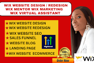 be wix mentor,wix marketing virtual assistant do wix website design and redesign