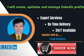 professionally create, optimize and manage your linkedin profile