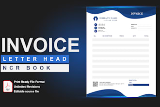 custom invoice, letterhead and business document design