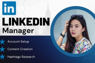 be your linkedin manager, social media manager, or marketer