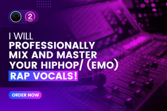 professionally mix and master your hiphop and emo rap vocals