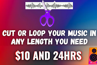 cut or loop your music audio songs in any length you need