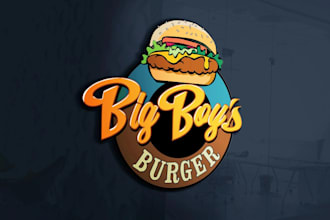 design restaurant logo, food, catering and BBQ