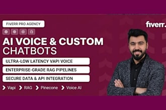 do custom ai chatbots, ai and vapi voice agent, rag apps