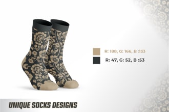 do creative sublimation socks design for your brand
