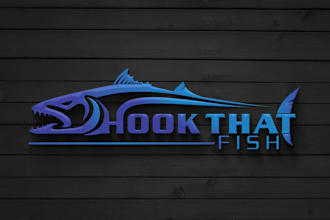create a professional fishing logo with unlimited revisions