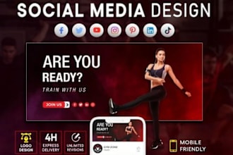 design canva templates and social media posts just in 24 hrs