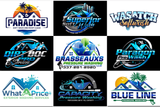 design power washing and pressure washing logo
