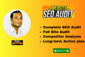 create an SEO audit report and action plan to rank high