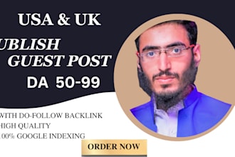 publish UK guest post, USA guest post on high da sites with backlinks