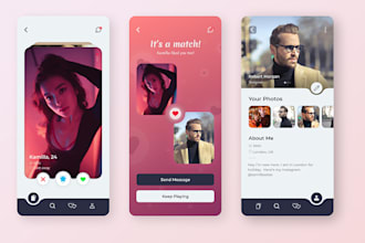 develop dating app, dating website, chat app, social media app, tinder clone