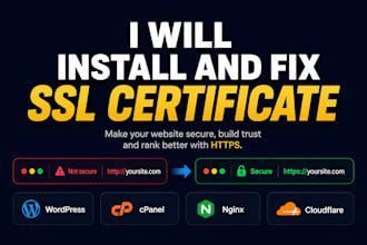 install SSL certificate and fix https errors