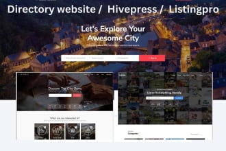 directory website using hivepress, brilliant directory, listingpro, listable