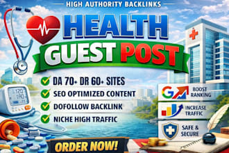 publish da70 health guest post and cbd guest post, dofollow backlinks
